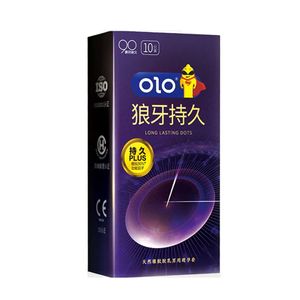 OLO Ultra Thin Long Love Plus Dotted Condom - 10Pcs Pack
